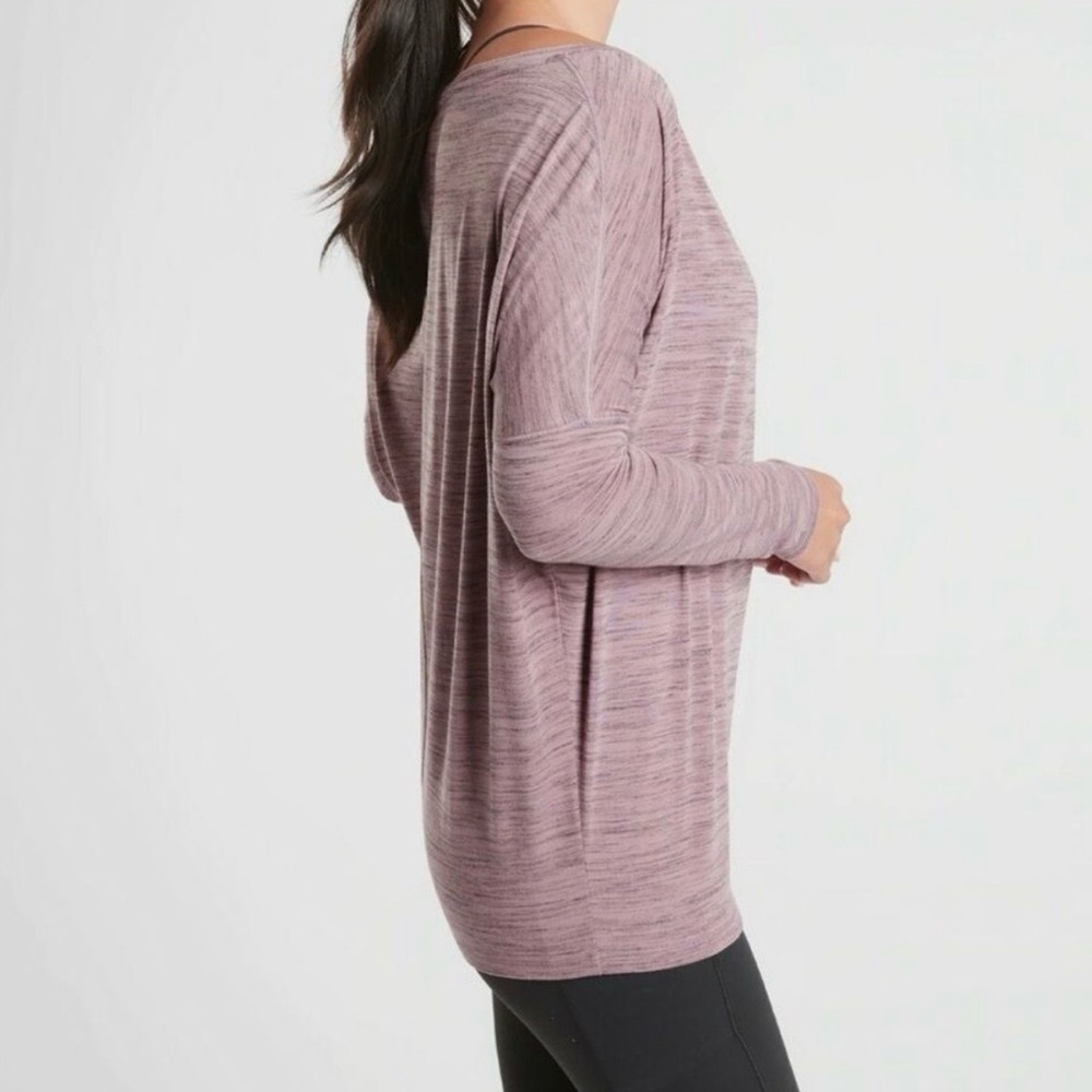 Athleta Flow Top Womens Small Dolman Sleeve Activewear Yoga Ladies - Picture 3 of 12